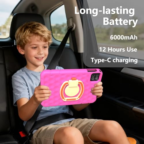 Image of ITDULCET Kids Tablet, 10 inch Android 15 Tablet for Kids, 20GB RAM 128GB ROM Octa-Core 6000mAh Battery Childs Tablets with Shockproof Case, Bluetooth, WiFi, Parental Control, Dual Camera, GPS