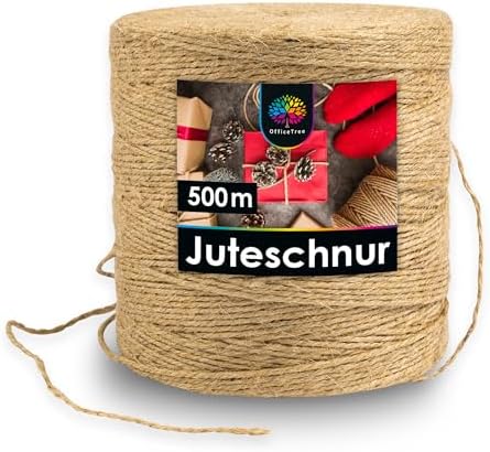 Juteschnur 4x50m - Natürliche Bastelschnur 1,5mm Für Deko & Handarbeit