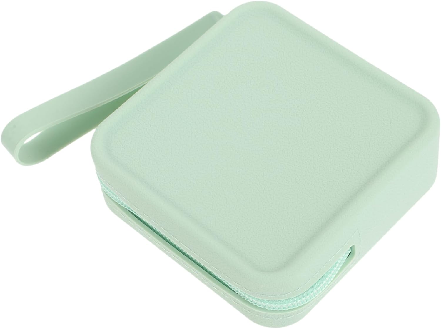 Silicone Period Bag with Zipper Closure, Portable Travel Pouch