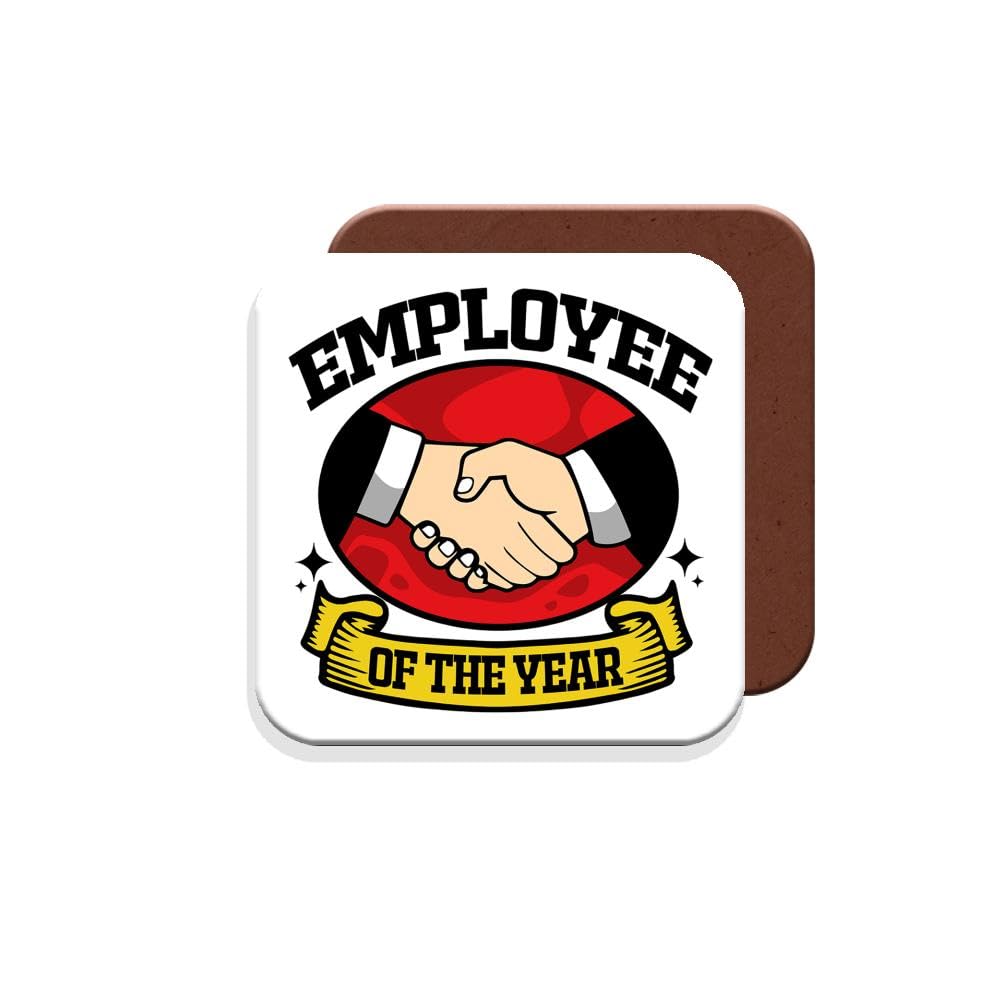 Muggz Coaster Work Colleague/Friend Funny Gift - Employee Of The Year - Giftset - Made By In The Uk