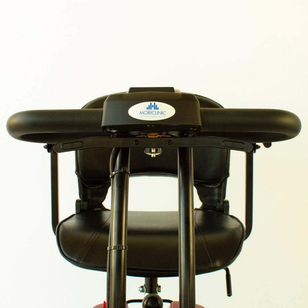 Mobiclinic®, Vehículo para Personas con Movilidad Reducida, Auton. 10km, Motor 250w, Hasta 135kg, Ruedas antivuelco, Velocidad 6.4 km/h, Asiento giratorio, Altura y manillar ajustable, Virgo