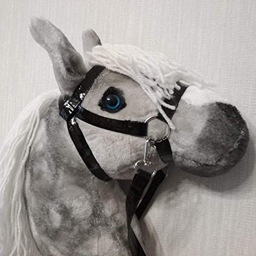 Gray hobby horse | Realistic toy horse for children | Toy horse on stick