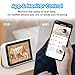 Ellie Video Baby Monitor, Full AI Function Monitor with Camera and Audio, Two Way Control for no WiFi or WiFi, Face Covered Alert, Sleep Analysis, Breathing Detection