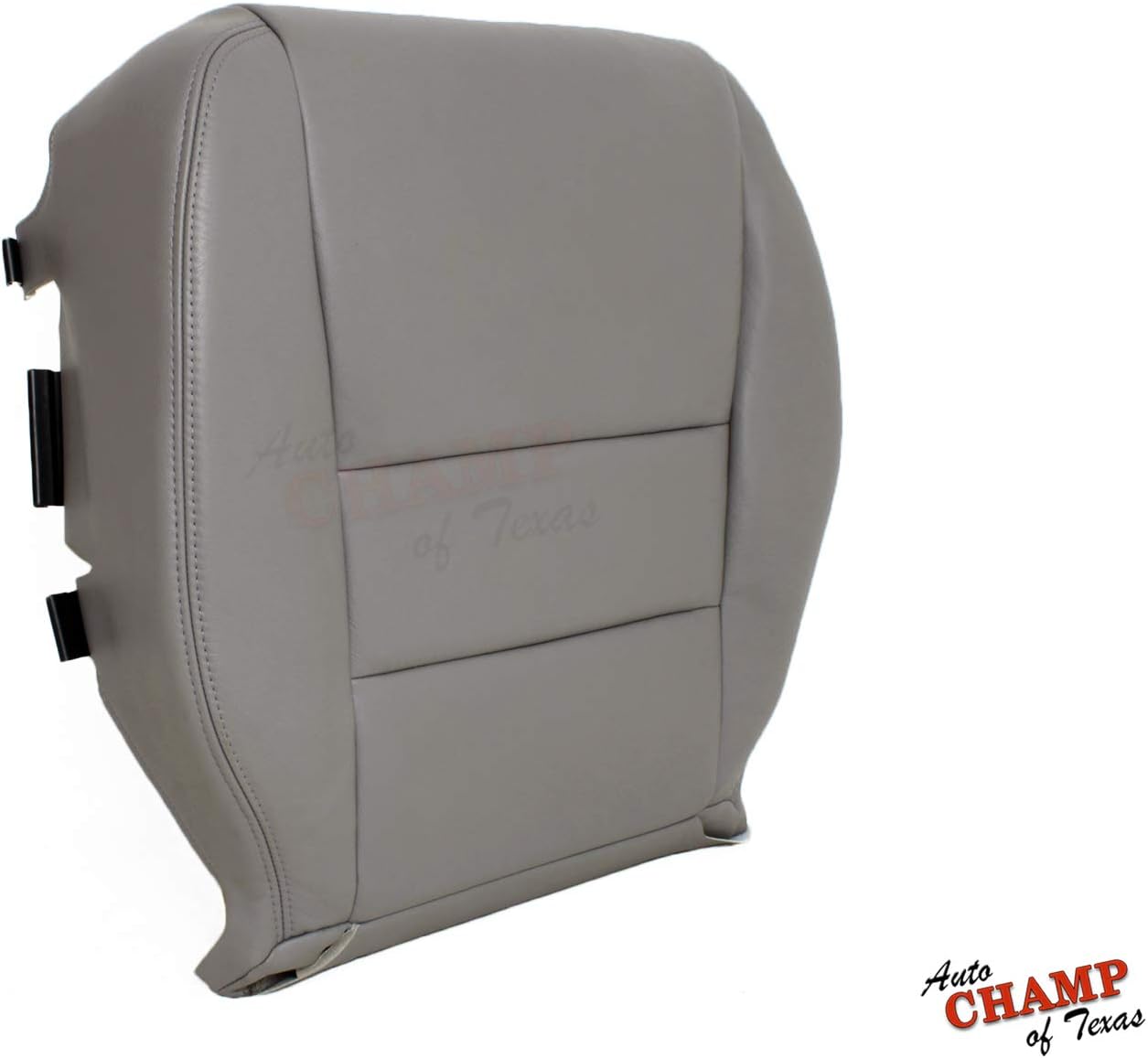 Compatible with 2005 Honda Accord 4-Door -Driver Side Bottom Replacement Leather Seat Cover Gray