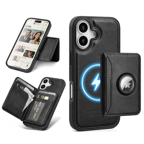 Antsturdy Compatible with MagSafe iPhone 17 Wallet Case,Black