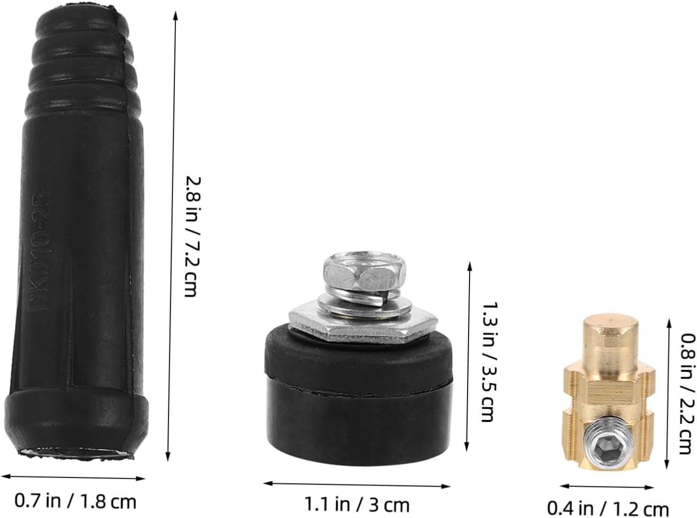 Welding Cable Quick Connector Kit, Tool Free Copper Plastic Set