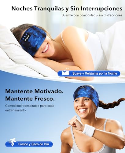 Bandeau de sport TPfocus pour dormir (teinte indigo) – vue 2