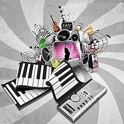 ATRNA Piano 61 Touches Portable, Roll Up Piano Flexible en Silicone Souple électronique Numérique à Clavier Piano Roll Main for Les Débutants - Les Beatles, Paul McCartney, John Lennon, RIngo Starr, George Harrison ATRNA Piano 61 Touches Portable, Roll Up Piano Flexible en Silicone Souple électronique Numérique à Clavier Piano Roll Main for Les Débutants – Image 2