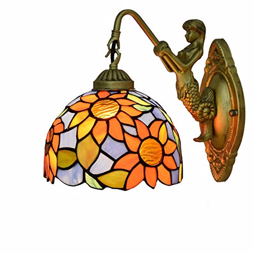 Applique murale pastorale en vitrail pour illuminer votre couloir ou balcon