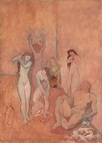 Rikin Liuff The Harem by Pablo Picasso Canvas Poster Wall Art 50x70cm Frameless