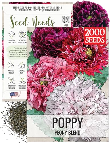 Seed Needs Mixed Peony Poppy Seeds