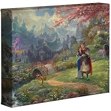 Thomas Kinkade Studios Disney Mulan Blossoms of Love 8" x 10" Gallery Wrapped Canvas