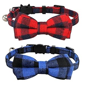 IMIKOKO 2er Pack Katzenhalsband mit Schleife