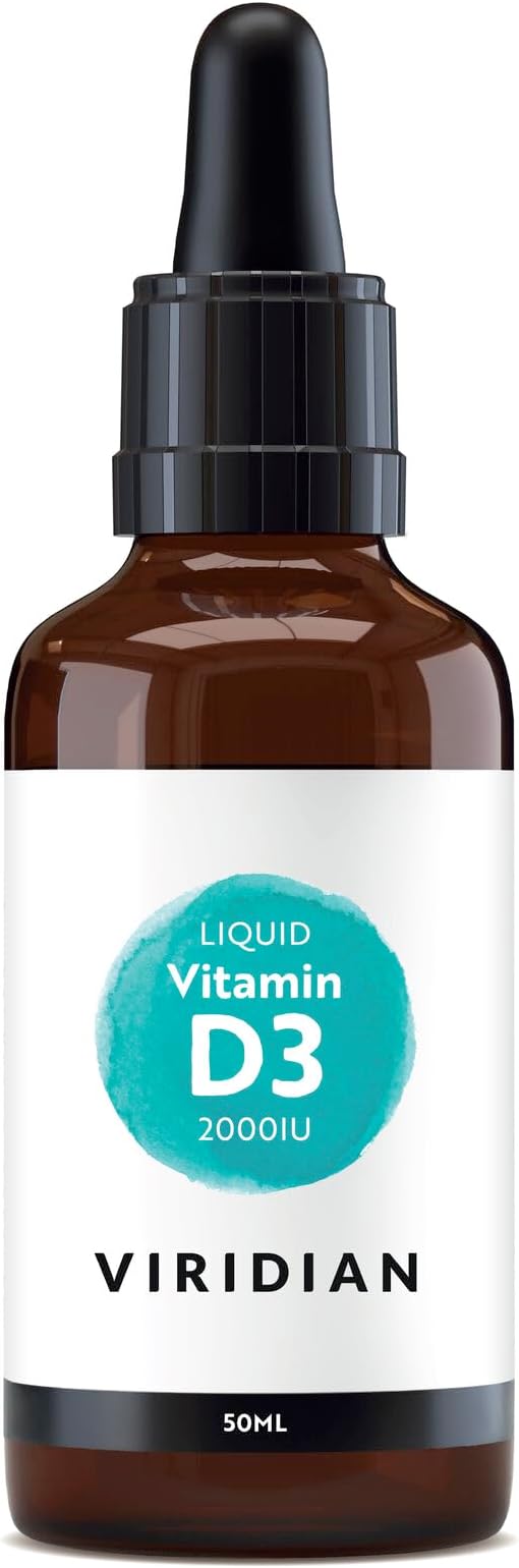 Liquid Vitamin D3 2000IU - 50ml | Bone, Muscle & Immune Health | Plant-Based Lichen Source | Vegan D3 Drops, Orange Flavour | Vegan & Kosher | Nutritionist Formulated