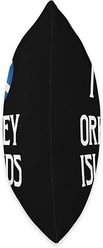 Miniatura 2 de I Love Orkney Islands Scotland Flag Heart Saltire Scottish Throw Pillow, 18x18, Multicolor