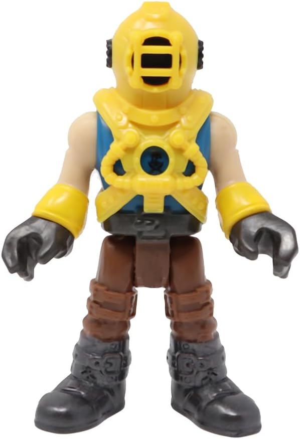 Imaginext Replacement Part for Fisher-Price Collectible Captain Nemo and Stingray Pirate Sea Boat Playset DTH43 - Replacement Poseable Deep Sea Diver Captain Nemo Figure image 5