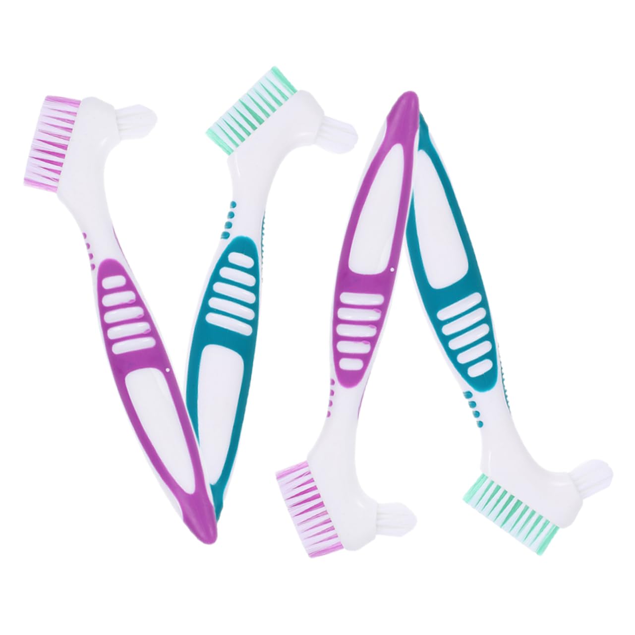 CALLARON 16pezzi Spazzole Per Dentiere Per Per Rimuovere Residui Morbide e Delicate Su e Gengive Colori