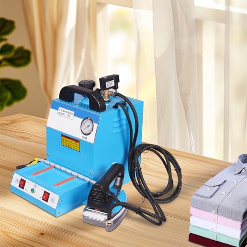 Professional Steam Iron Station,110V Industrial Steam Iron & Boiler Station,1600W Professional Ironing System with Adjustable Steam & Temperature for Clothing Stores, Laundry, Factories - Thumbnail 2