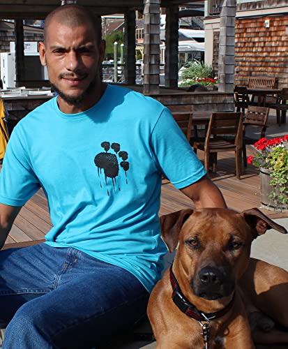 Paw Addict Paw Flag T Shirt For All Pet Lovers (Ss Blue, X-Large) #TOP3