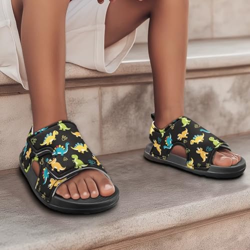Kids Hook and Loop Sandals for Little Boys - Lightweight, Comfortable, Non-slip, Stable, for Walking and Beach4