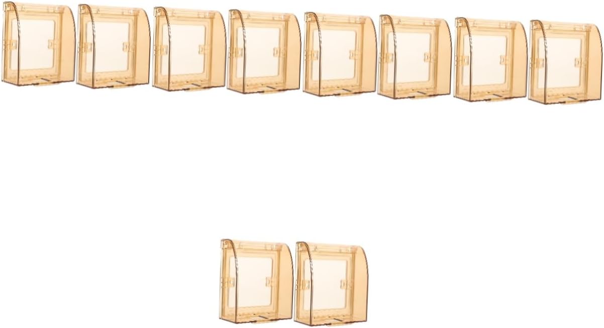 Hemoton 10pcs Babyproof Outlet Cover Boy Girl Safety Switch Plate Wall Socket Guard Electrical Outlet Covers Plug Protectors