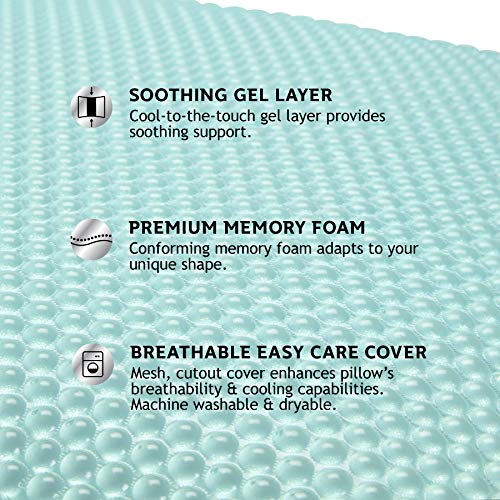 Sealy F01-00597-ST0 Essentials Memory Foam Gel Cooling Pillows thumb #3