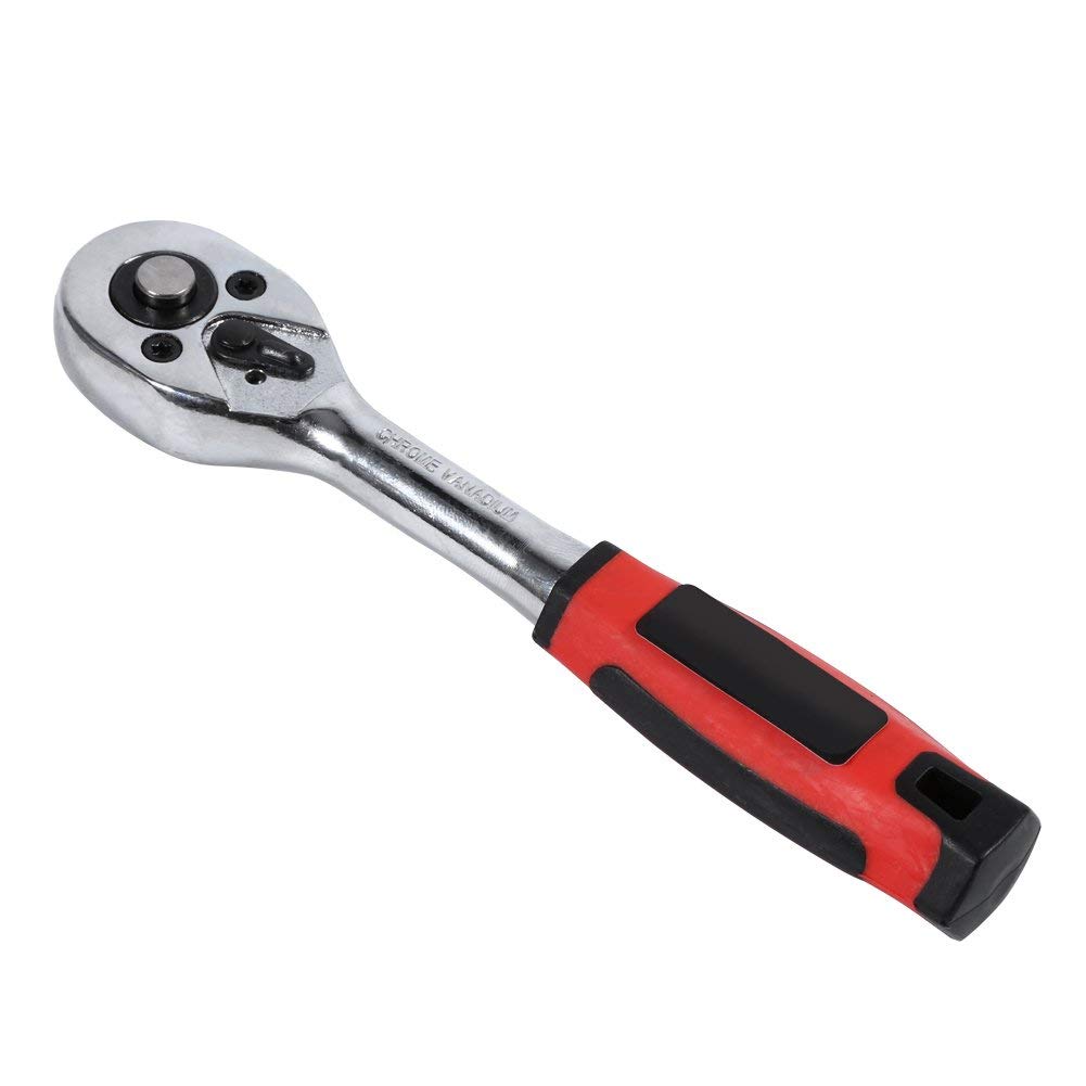 Zestaw kluczy nasadowych z grzechotką, 46 sztuk, napęd 1/10.2 cm z etui do przechowywania, trwały zestaw narzędzi do naprawy domu i samochodu