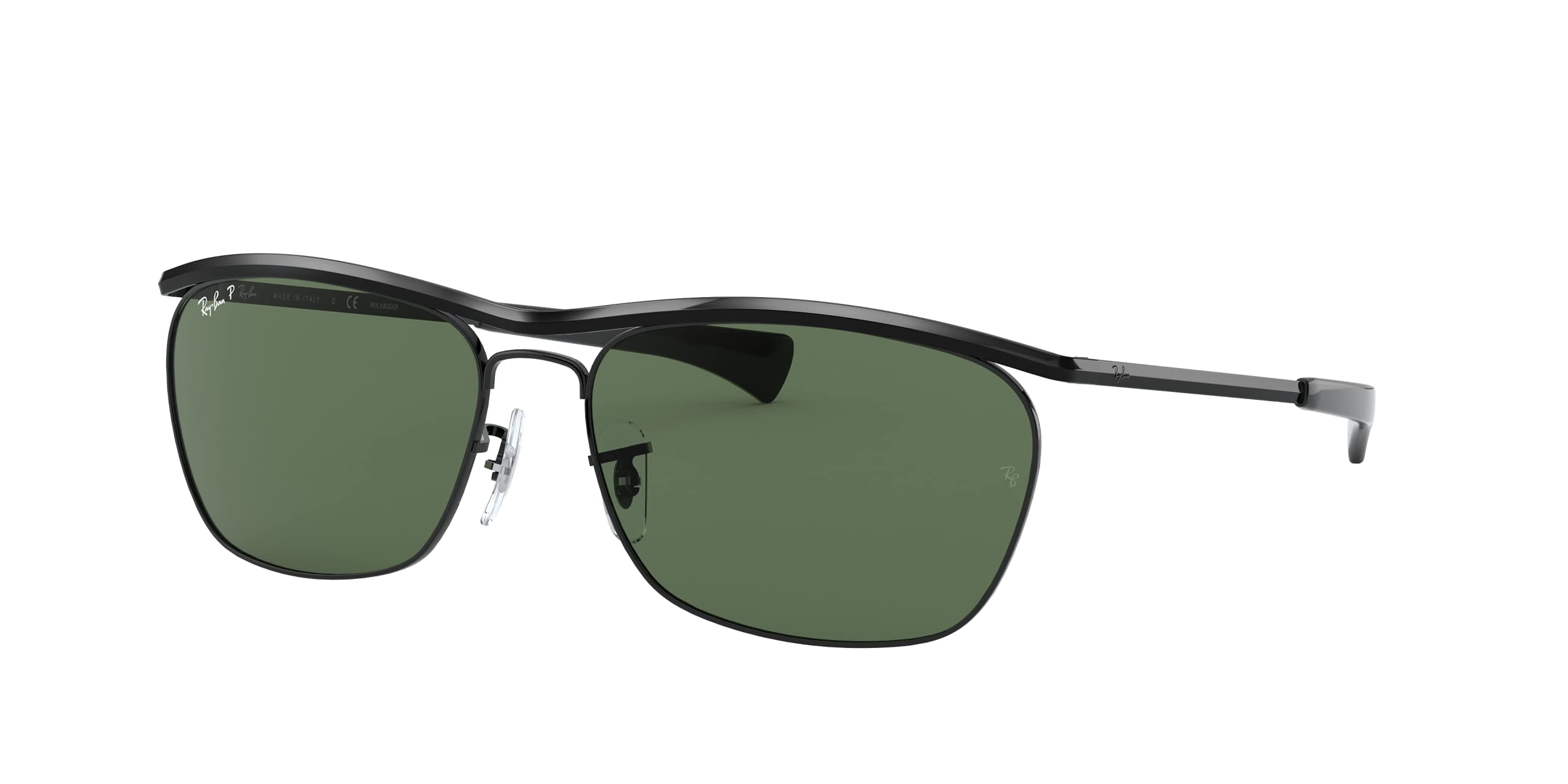 Amazon.com: Ray-Ban RB3619 Olympian II Deluxe Rectangular  