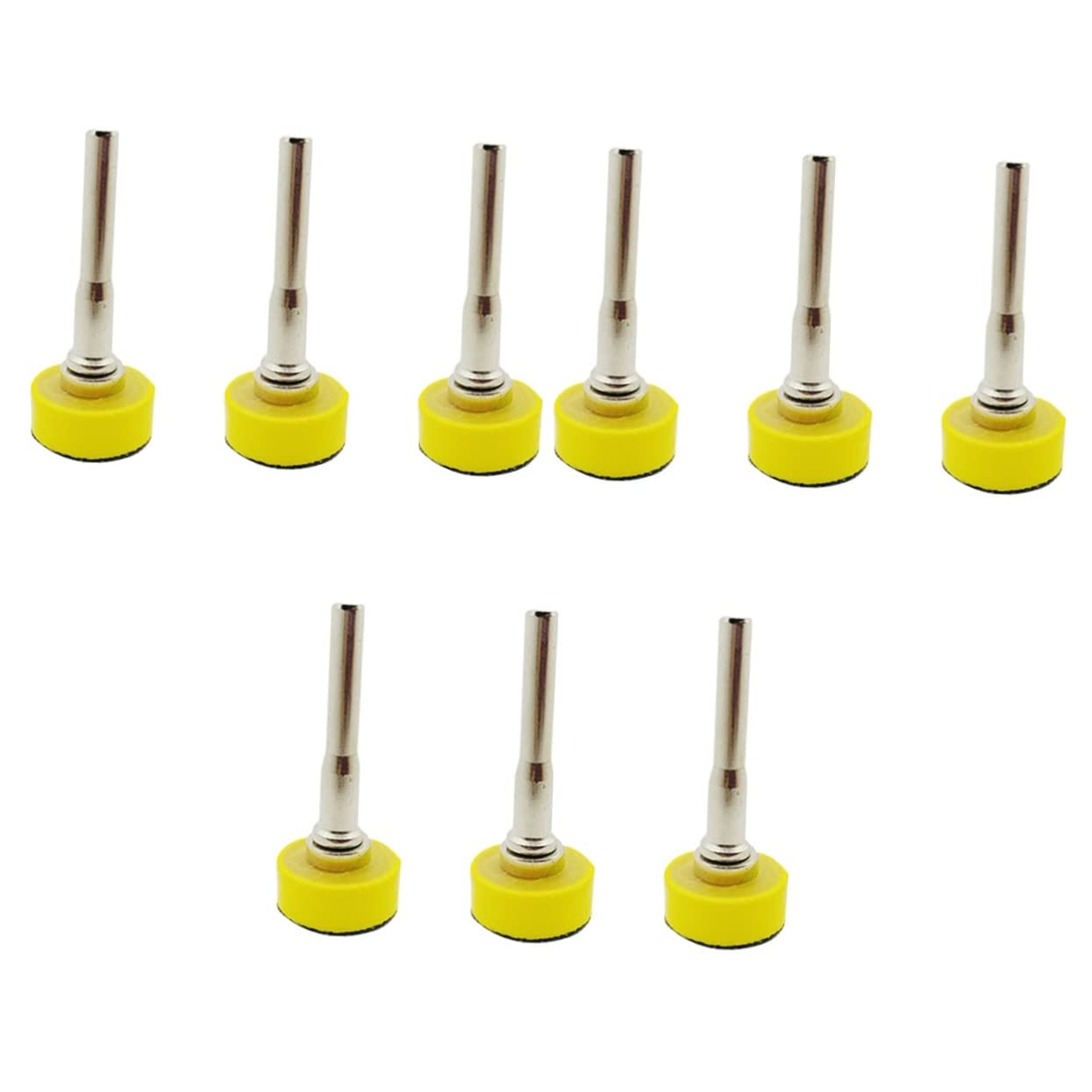 Rueda de Pulido, Kit de Almohadillas de Pulido de 9 Piezas Brocas de Rueda de Pulido Eléctrica para Disco de Lijado de Caucho Metálico