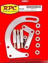 Racing Power Chrome Steel Alternator Bracket for SBC SWP, Driver Side