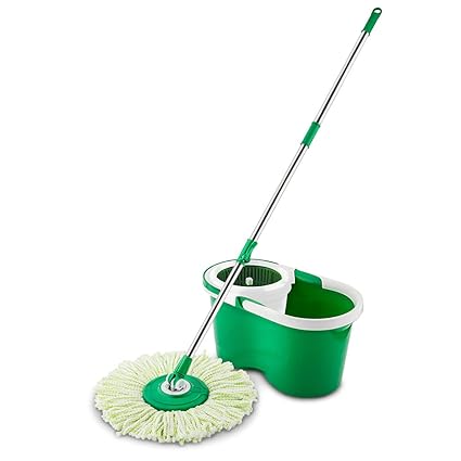 Libman Mop and Bucket Spin Mop & Bucket, White/Green
