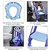 Potty Training Seat with Ladder - Potty Step Stool for Toddlers Fits Most Toilets, Folds for Storage. Potty Ladder is Durable and Safe - Wide Step, Non-Slip Pads, Comfort Handles and Removable Cushion