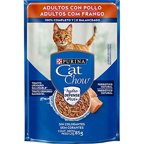 CAT CHOW Adultos Frango ao Molho 85g - Caixa c/15 Unidades