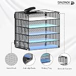 DALTACK Desk Organizer for Desk, 5-Tier Paper Organizer Tray, Letter Tray Storage for Home Office School, Black