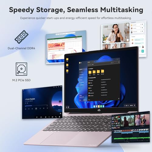 Image of NIMO 15.6 inch FHD IPS Laptop, Core i3-1215U 6-Core Up to 4.4GHz (Beats R5 7520U), 8GB RAM 256GB SSD, Wi-Fi 6, Backlit Keyboard, Fingerprint Reader, 65W Type-C Charging, Student & Business Notebook