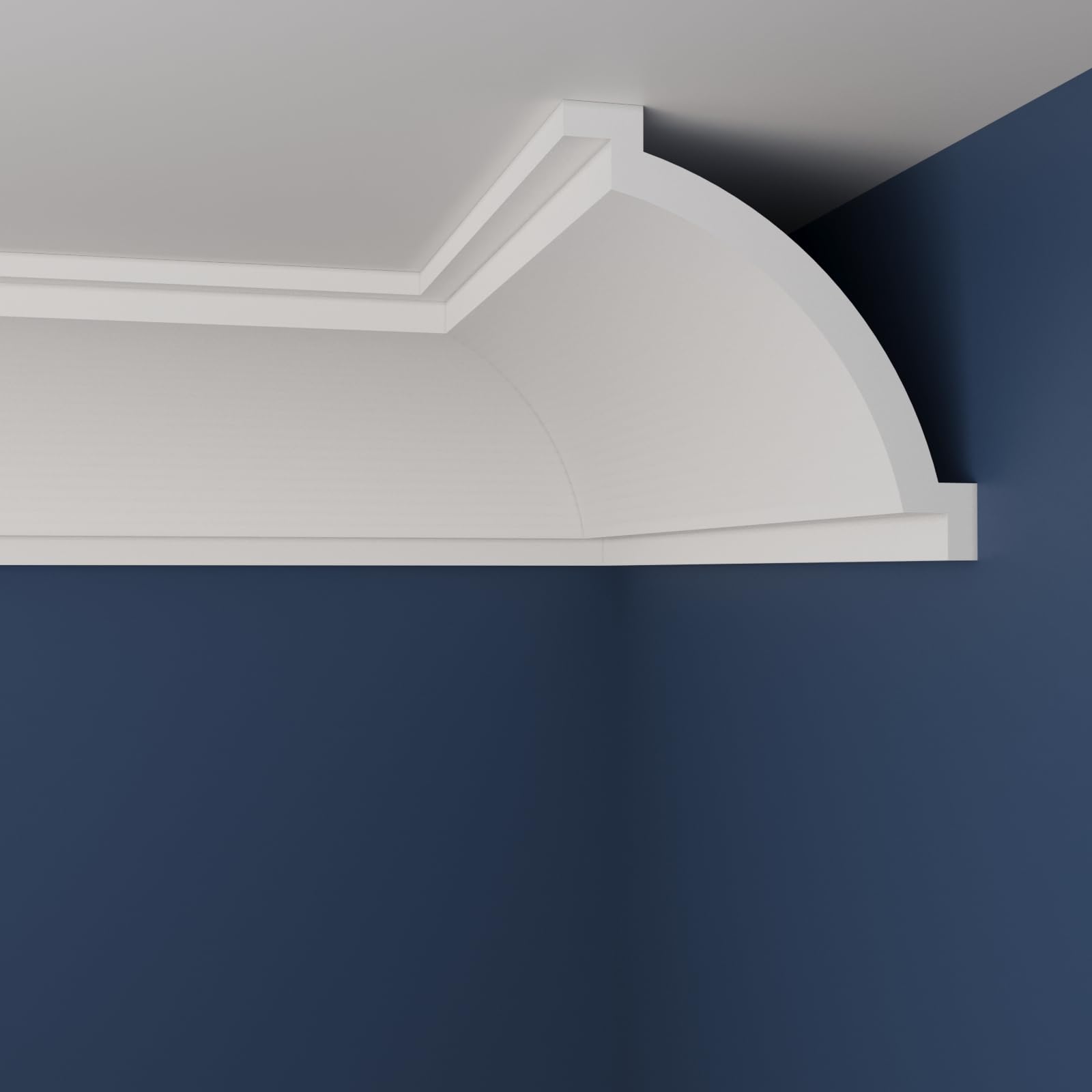 WOLDECOR Premium XPS Coving Cornice – Lightweight Decorative Coving for Ceilings, Durable Cornice Moulding Trim, Paintable XPS Ceiling Coving for Modern Home Interiors (WM09, 6 Meters) — image 1