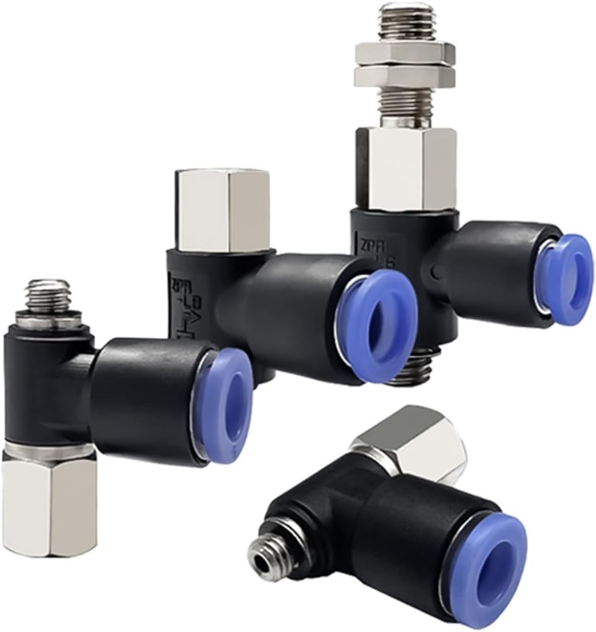 Vacuum Suction Cup, Industrial Suction Cup Bracket ZPR06/08BNJ6-04-A8 Horizontal Suction Cup with Buffer 1Pcs(ZPR40BN-06-A8,Black)