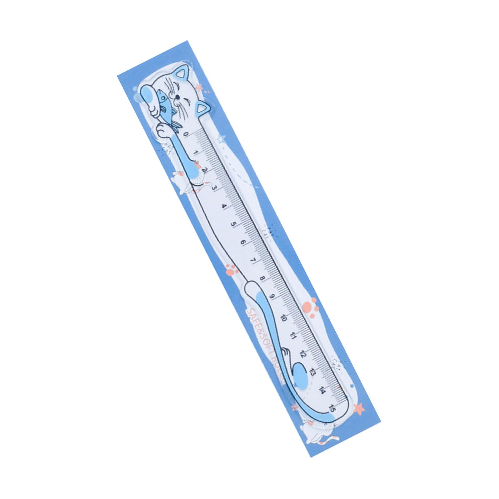 Ruler with Clear Scale Straight Rulers Lovely Cats Ruler Suitable for Students Architects Teachers Drawing Straight