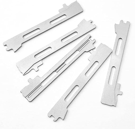 2PCS Stainless Slider Replacements Fit for Microtech UTX85 and Ultratech Series DIY Making Accessory(Small)