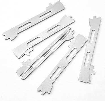 2PCS Stainless Slider Replacements Fit for Microtech UTX85 and Ultratech Series DIY Making Accessory(Small)