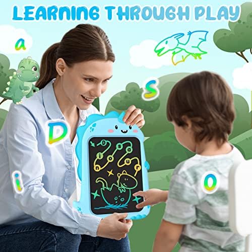 Toddler Boys Toys for 2 3 4 5 Year Olds Kids Presents Christmas Stocking Fillers for Boys Baby Girls Xmas Gifts Dinosaur Toys LCD Writing Tablet Kids Drawing Pad Educational Toys age 2 Etch a Sketch