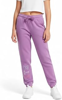 Alan Jones Clothing Girls Joggers Trackpant | Premium Cotton French Terry with Ribbed Waist & Drawstring | Age 4-15 Years... Price In India