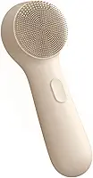 GOKOCO Escova de Limpeza Facial Elétrica Sônica de Silicone PN003, 3 Modos Ajustáveis, Dupla Zona de Cerdas, Bateria de Longa Duração, IPX7 Impermeável, Carregamento Type-C, Portátil, Bege