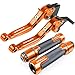 Produktbild Motorrad Roller Lenker Griffe Für Hon&da VFR 800 VFR800 VTEC 2002 2003 2004 2004 2005 2006 2007 2008 Motorrad CNC Einstellbare Faltbare Bremskupplung Hebelgriff (Farbe : TMAX500 5)