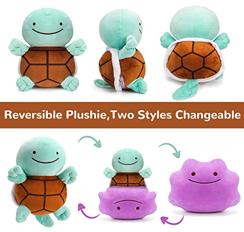 Xefuu 14 Inch Reversible Plushie Ditto Plush Ditto Transform Plush Stuffed Animal Toy Changeable Two Style Soft Figure Doll Pillow For Kids Birthday #TOP1