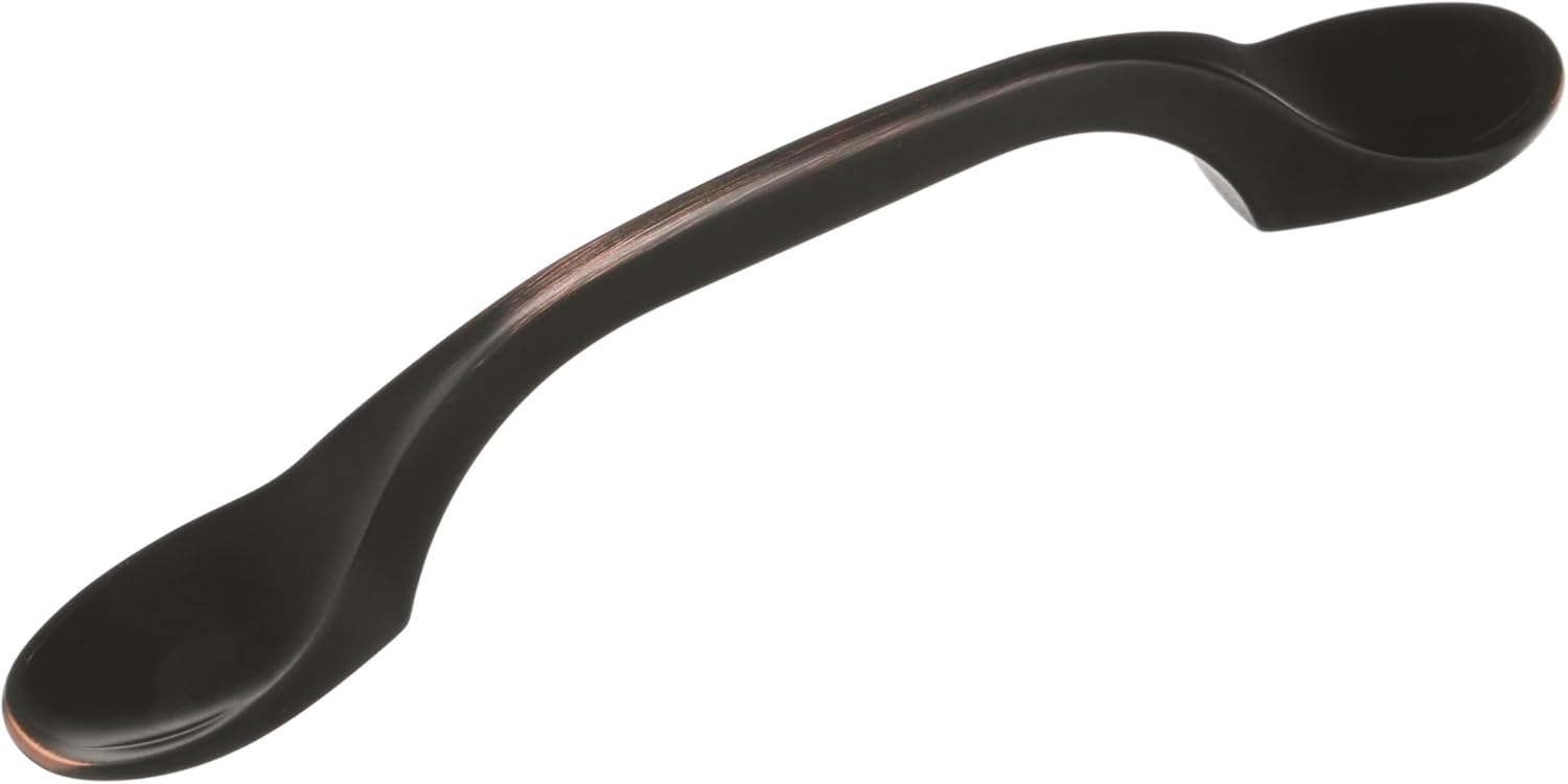 Amerock Ravino 3 inch (76mm) Center-to-Center Oil-Rubbed Bronze Cabinet Pull - 25 Pack