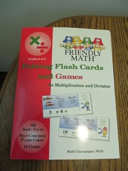 Cards Friendly Math Folding Flash Cards and Games-grades 3 to 5 Book
