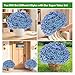 22 Pack Artificial Flowers Outdoor Fake Plants, Faux Flowers UV Resistant with Plastic Plants, Faux Silk Flowers for Outdoors Outside Front Porch Hanging Planter Window Box Garden Decoration(Blue)