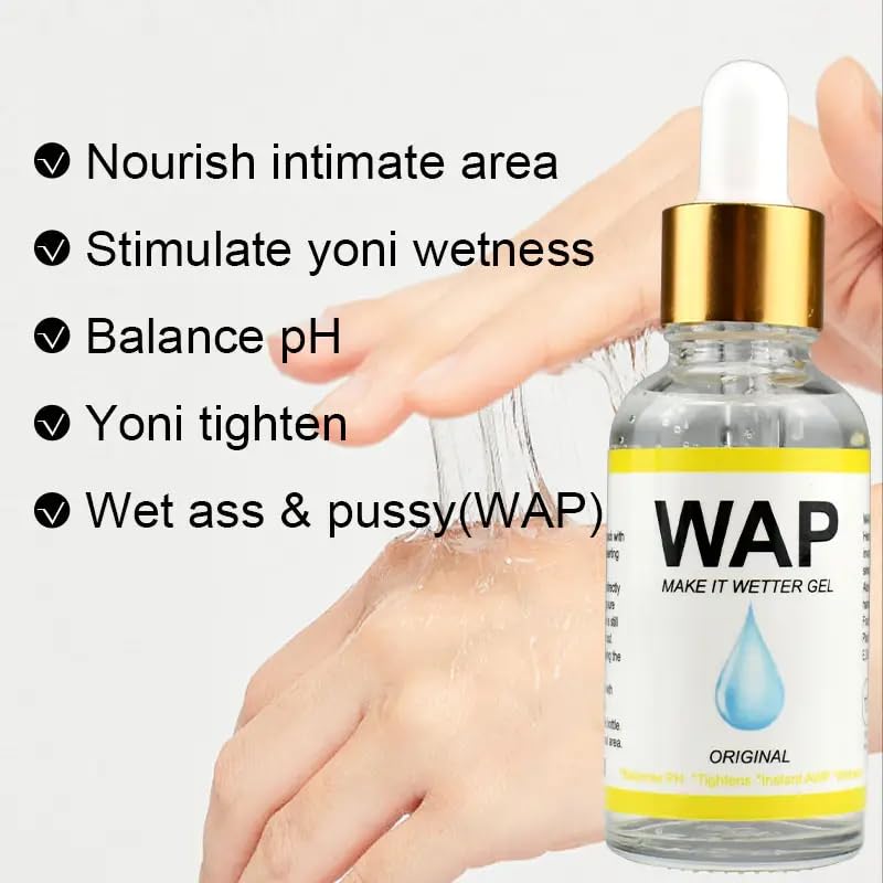 Organic Yoni Slime WAP Oil for Vaginal Moisture, Tightening & pH Balance | Herbal Feminine Vaginal Wellness Oil for Dryness, Rejuvenation, and Vaginal Health (30 ml, Original)