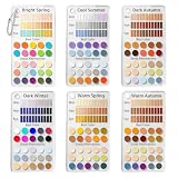 Color Analysis Draping Kit, Acrylic Seasonal Palette, Autumn Color Card